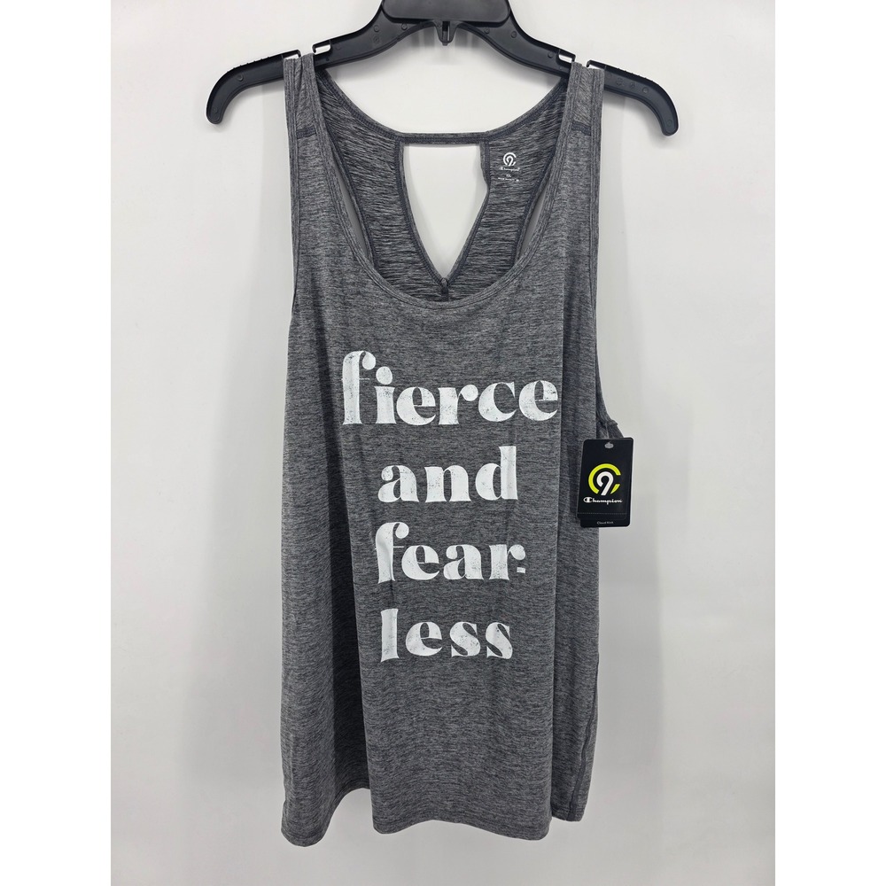 Champion C9 Fierce and Fearless Racerback Tank Grey NWT XXL
